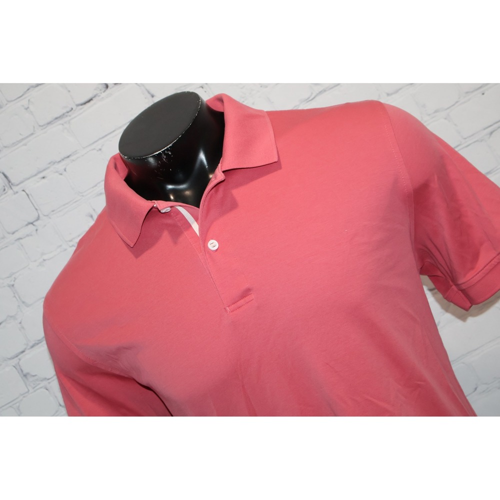 UNTUCKit Golf Polo Shirt Mens XL Pink Short Sleeve Cotton Casual Solid